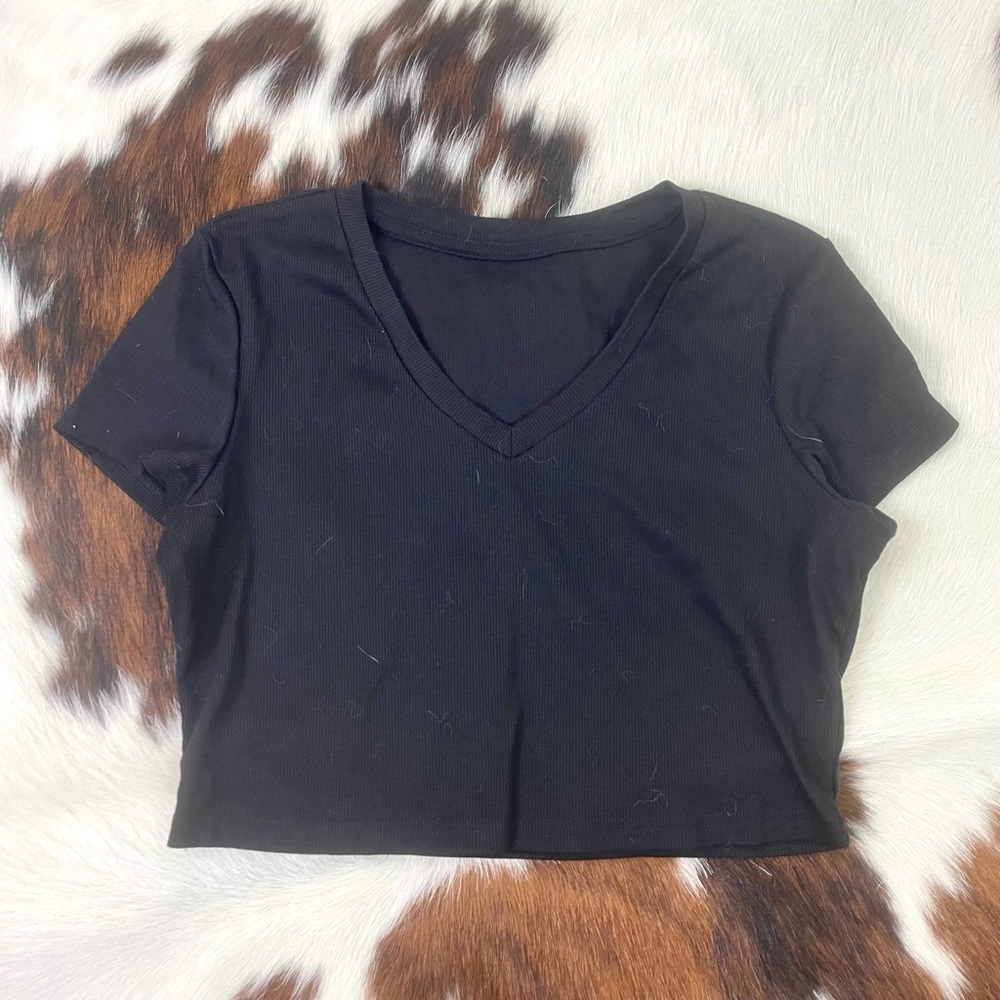 Black Crop Top